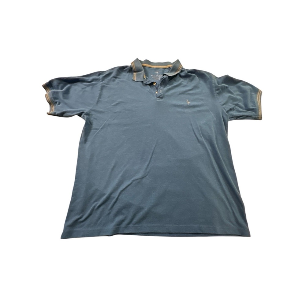 Taylor Byrd Golf Polo Mens Blue Shirt Flamingo Logo Embroidered Size 2XL‎  EUC